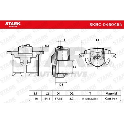 Brake Caliper Stark SKBC-0460464 SKBC-0460464 - photo 5