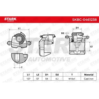 Brake Caliper Stark SKBC-0461238 SKBC-0461238 - photo 6