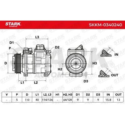Compressor, Air Conditioning SKKM-0340240 - photo 8
