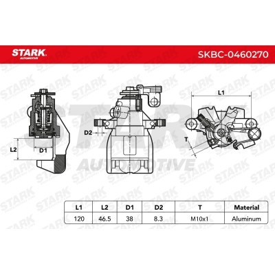 Brake Caliper Stark SKBC-0460270 SKBC-0460270 - photo 6