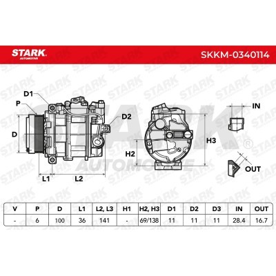 Compressor, Air Conditioning SKKM-0340114 - photo 7