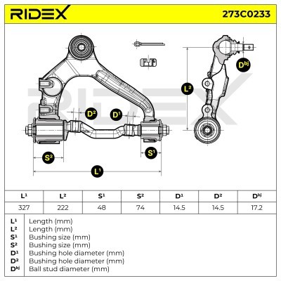 Control Arm RIDEX 273C0233 273C0233 - photo 8