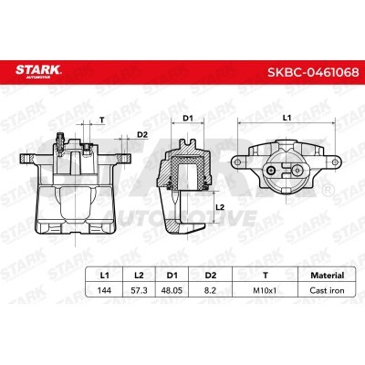 Brake Caliper Stark SKBC-0461068 SKBC-0461068 - photo 3