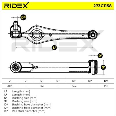 Control Arm RIDEX 273C1158 273C1158 - photo 7