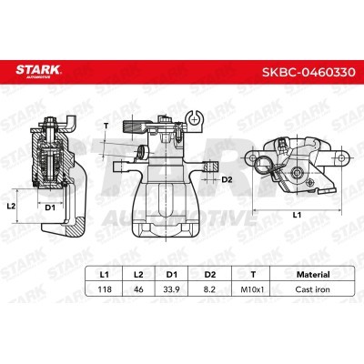 Brake Caliper Stark SKBC-0460330 SKBC-0460330 - photo 7