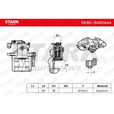 Brake Caliper Stark SKBC-0460444 SKBC-0460444 - photo 12