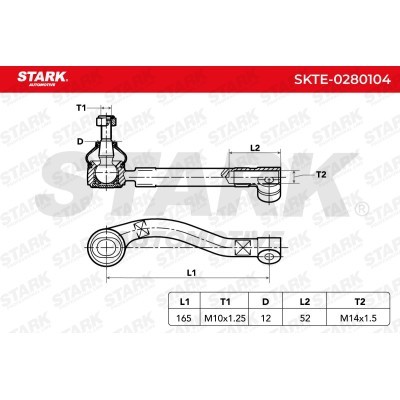 Tie Rod End Stark SKTE-0280104 SKTE-0280104 - photo 5