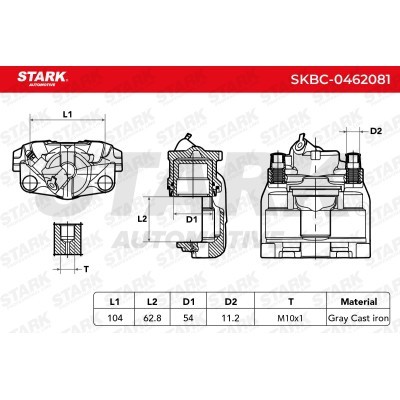 Brake Caliper Stark SKBC-0462081 SKBC-0462081 - photo 5