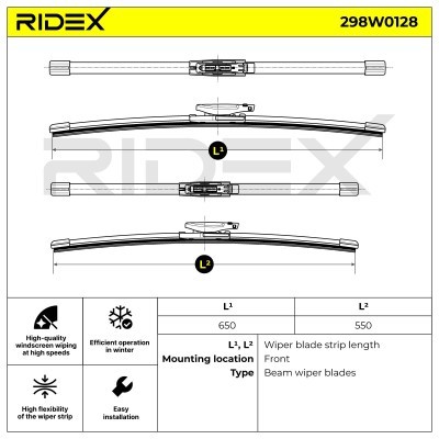 Wiper Blade RIDEX 298W0128 298W0128 - photo 5