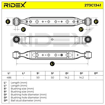 Control Arm RIDEX 273C1341 273C1341 - photo 5