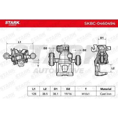 Brake Caliper Stark SKBC-0460494 SKBC-0460494 - photo 6