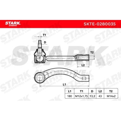 Tie Rod End Stark SKTE-0280035 SKTE-0280035 - photo 2