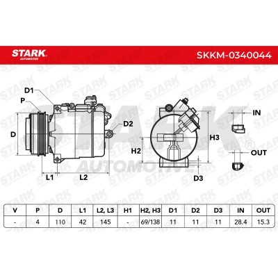 Compressor, Air Conditioning SKKM-0340044 - photo 4