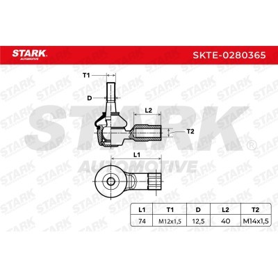 Tie Rod End Stark SKTE-0280365 SKTE-0280365 - photo 4