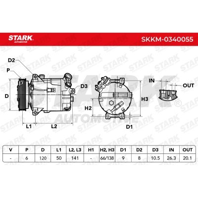 Compressor, Air Conditioning SKKM-0340055 - photo 7