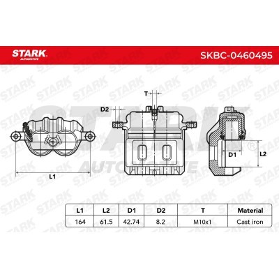 Brake Caliper Stark SKBC-0460495 SKBC-0460495 - photo 5