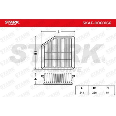 Air Filter Stark SKAF-0060166 SKAF-0060166 - photo 2