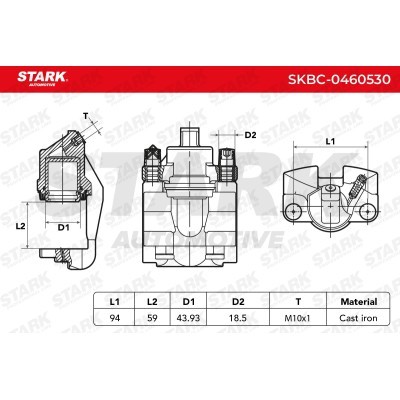 Brake Caliper Stark SKBC-0460530 SKBC-0460530 - photo 5