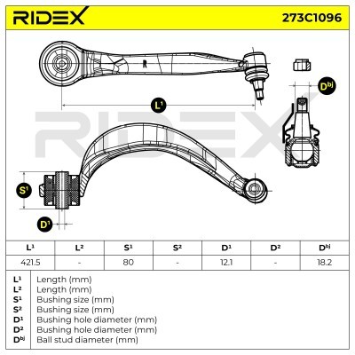 Control Arm RIDEX 273C1096 273C1096 - photo 5