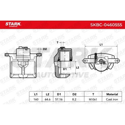 Brake Caliper Stark SKBC-0460555 SKBC-0460555 - photo 6