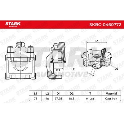 Brake Caliper Stark SKBC-0460772 SKBC-0460772 - photo 5