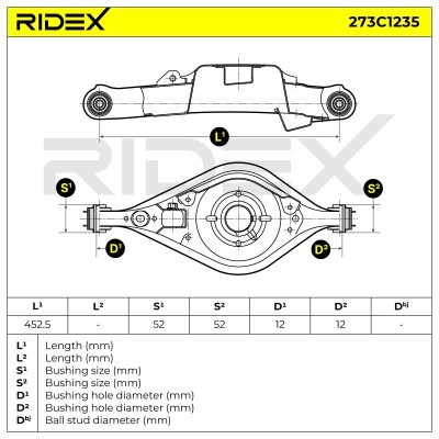 Control Arm RIDEX 273C1235 273C1235 - photo 6