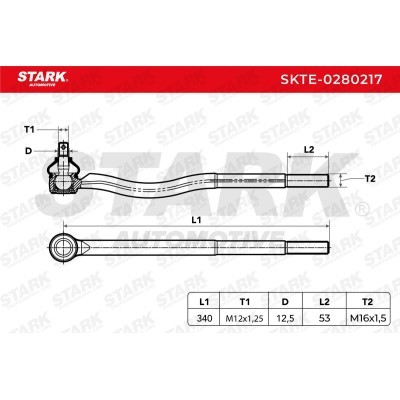 Tie Rod End Stark SKTE-0280217 SKTE-0280217 - photo 5