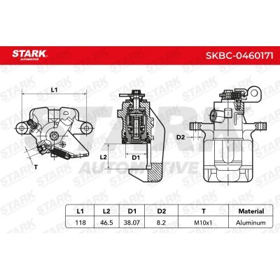 Brake Caliper Stark SKBC-0460171 SKBC-0460171 - photo 4