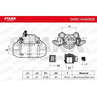 Brake Caliper Stark SKBC-0460525 SKBC-0460525 - photo 5