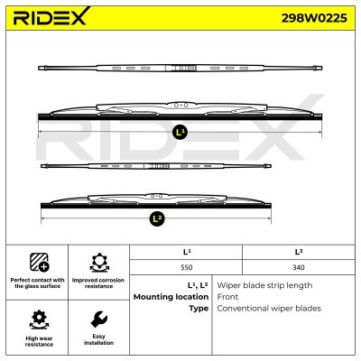 Wiper Blade RIDEX 298W0225 298W0225 - photo 5