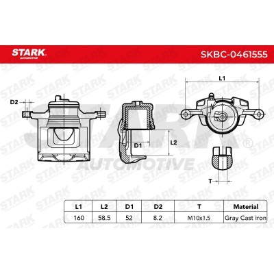 Brake Caliper Stark SKBC-0461555 SKBC-0461555 - photo 8