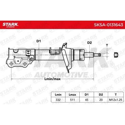 Shock Absorber Stark SKSA-0131643 SKSA-0131643 - photo 3