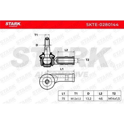 Tie Rod End Stark SKTE-0280144 SKTE-0280144 - photo 5