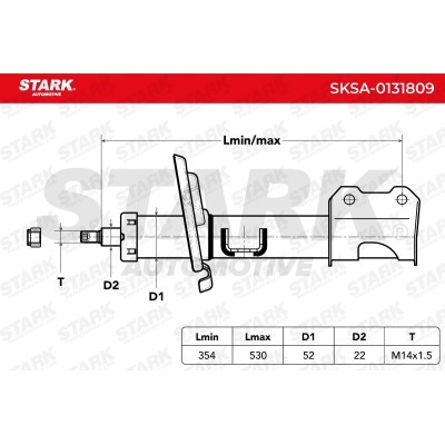 Shock Absorber Stark SKSA-0131809 SKSA-0131809 - photo 3