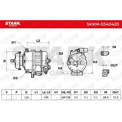 Compressor, Air Conditioning SKKM-0340420 - photo 7