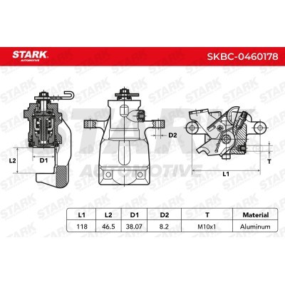 Brake Caliper Stark SKBC-0460178 SKBC-0460178 - photo 4