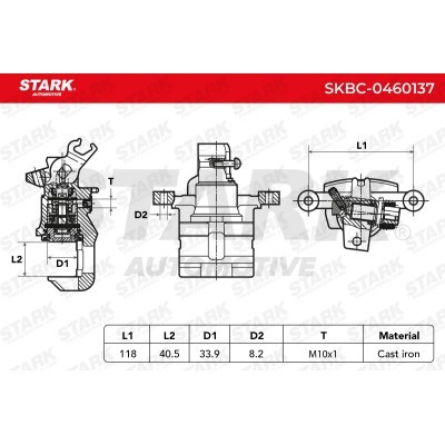 Brake Caliper Stark SKBC-0460137 SKBC-0460137 - photo 7