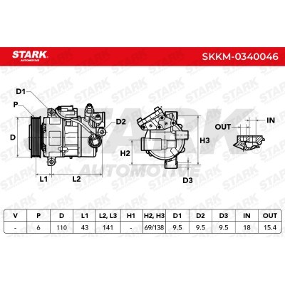 Compressor, Air Conditioning SKKM-0340046 - photo 5