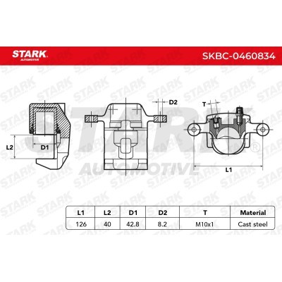 Brake Caliper Stark SKBC-0460834 SKBC-0460834 - photo 6