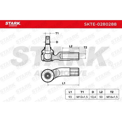 Tie Rod End Stark SKTE-0280288 SKTE-0280288 - photo 5