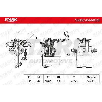 Brake Caliper Stark SKBC-0460131 SKBC-0460131 - photo 3