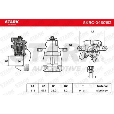 Brake Caliper Stark SKBC-0460152 SKBC-0460152 - photo 4