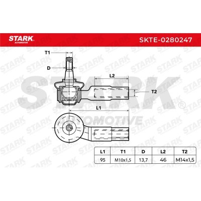 Tie Rod End Stark SKTE-0280247 SKTE-0280247 - photo 4