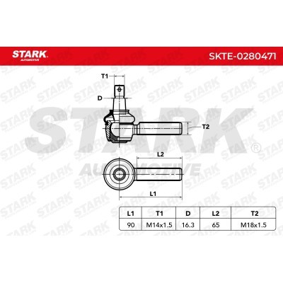 Tie Rod End Stark SKTE-0280471 SKTE-0280471 - photo 6