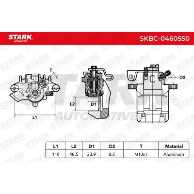 Brake Caliper Stark SKBC-0460550 SKBC-0460550 - photo 4