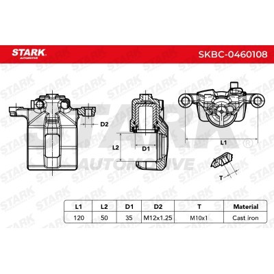 Brake Caliper Stark SKBC-0460108 SKBC-0460108 - photo 7