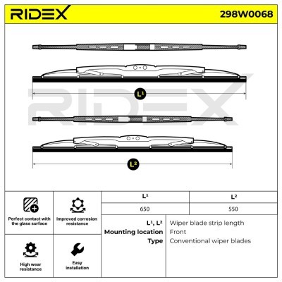 Wiper Blade RIDEX 298W0068 298W0068 - photo 7