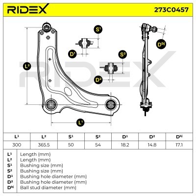 Control Arm RIDEX 273C0457 273C0457 - photo 4