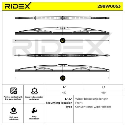 Wiper Blade RIDEX 298W0053 298W0053 - photo 7