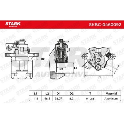 Brake Caliper Stark SKBC-0460092 SKBC-0460092 - photo 4